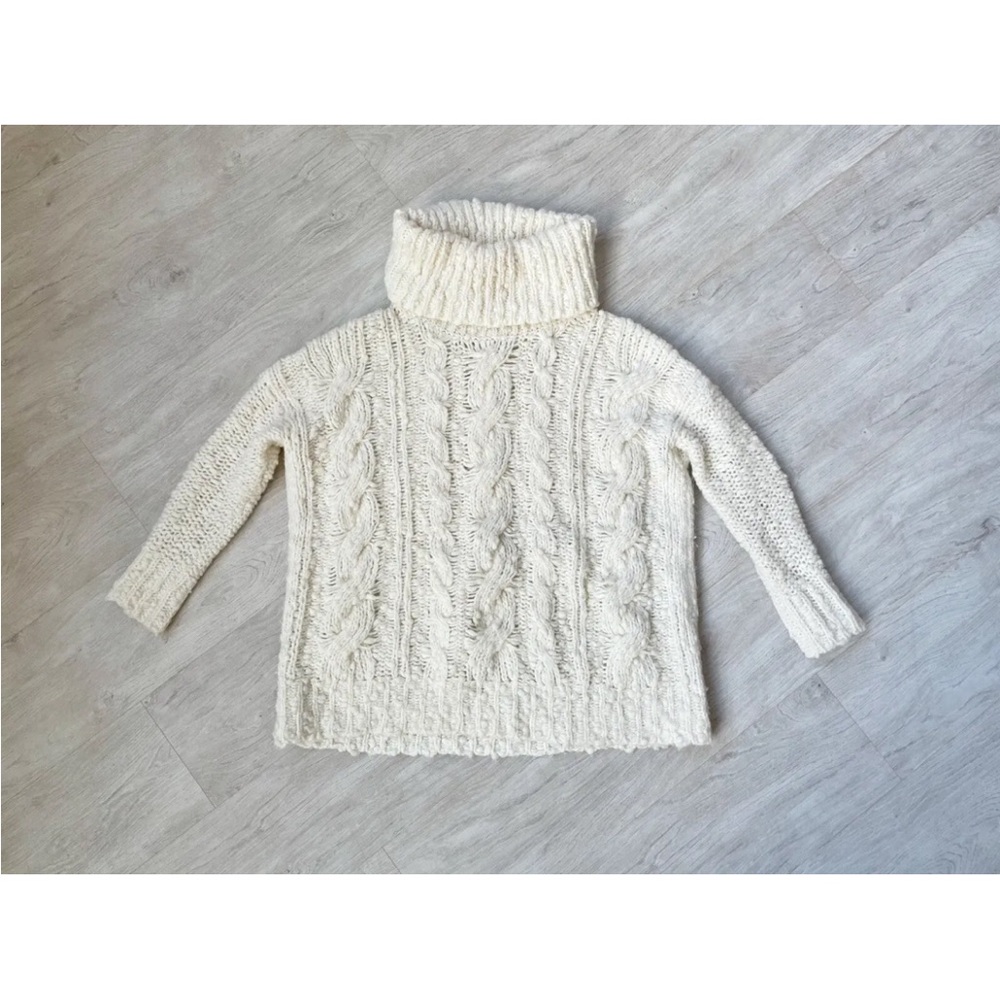 Free People Chunky Knit Turtleneck Sweater!